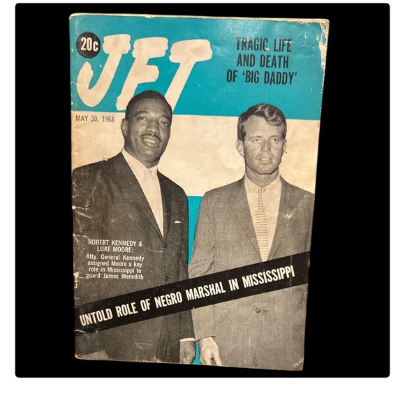 Vintage Jet Magazine - Blue and Black Cover